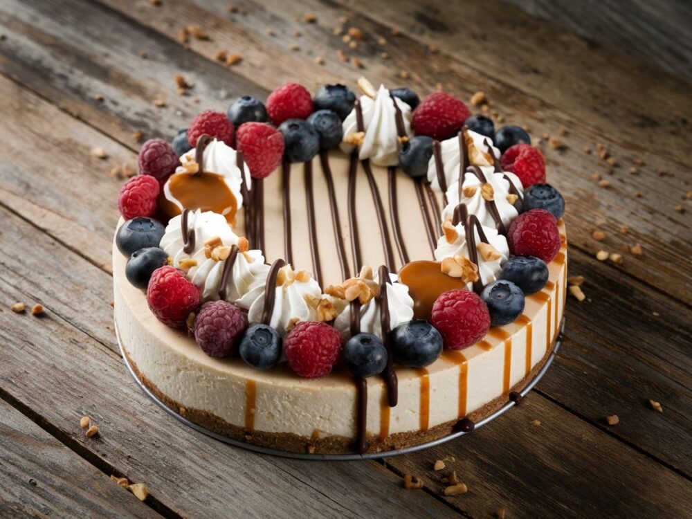 bita śmietana na serniku