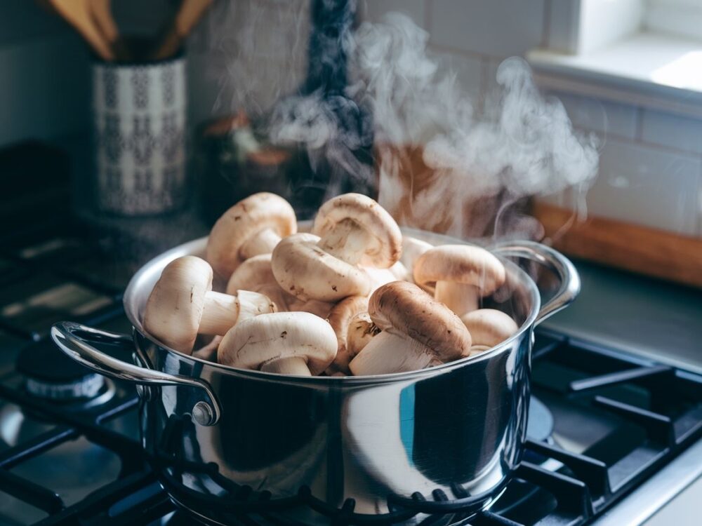 czas gotowania grzybów