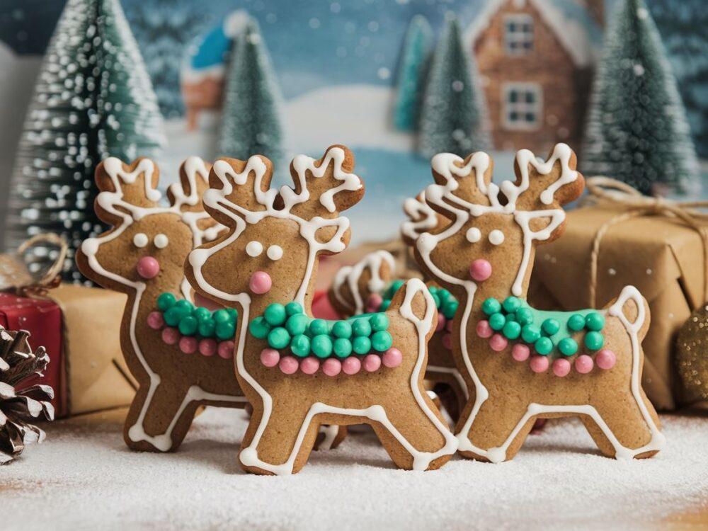 dekorowane pierniki bożonarodzeniowe