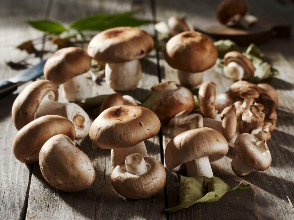 grzyby na stole