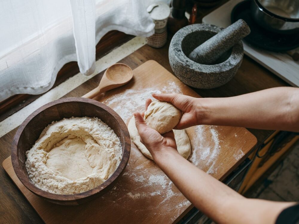 kuchenny blat z mąką