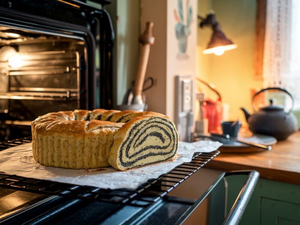 makowiec z cukrem pudrem