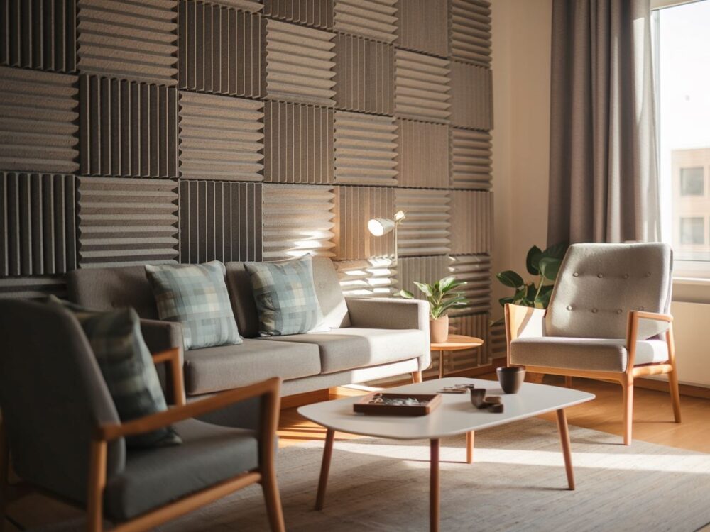 panele akustyczne na ścianie