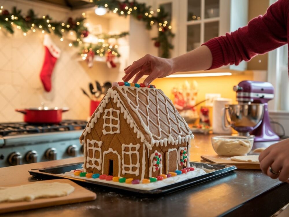 piernikowe ściany i dach