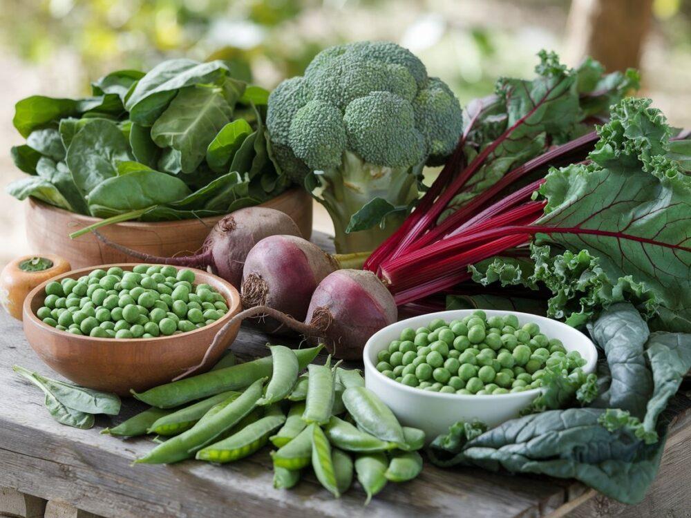 różnorodne warzywa na stole
