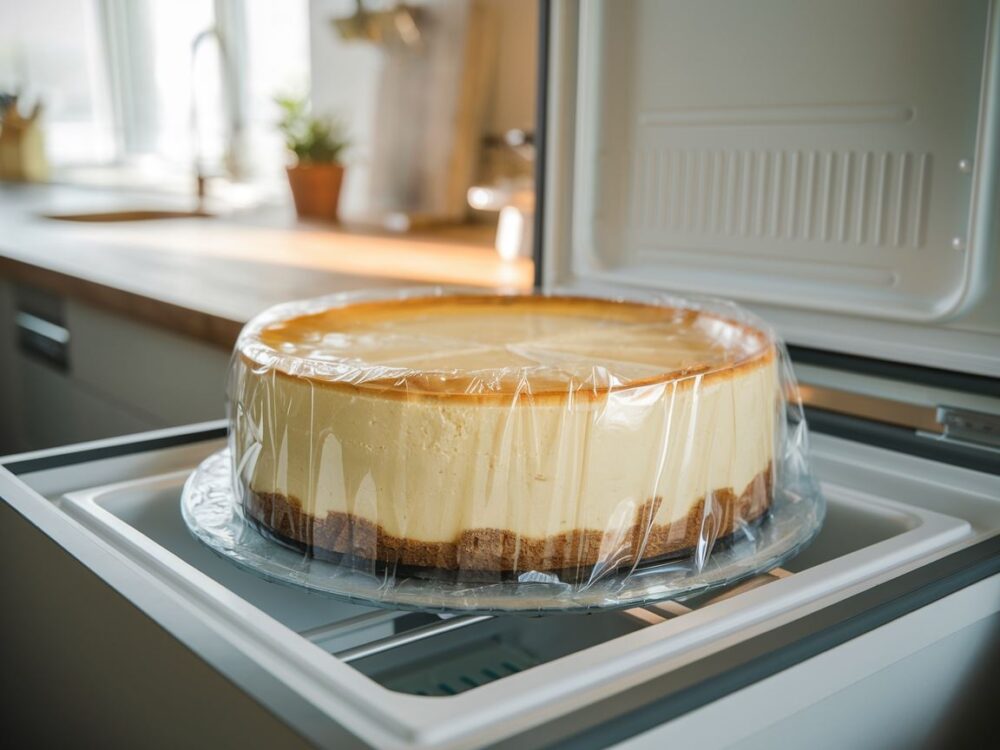 sernik w folii spożywczej