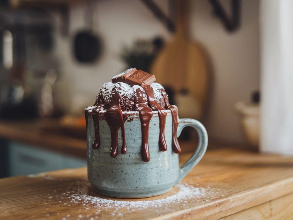 składniki do ciasta w kubku