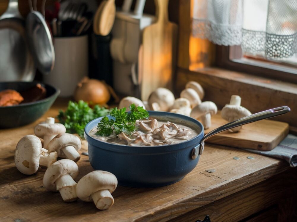 składniki na sos grzybowy