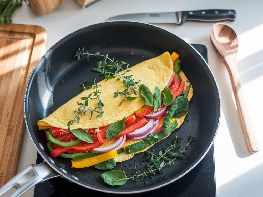 śniadanie z omletem