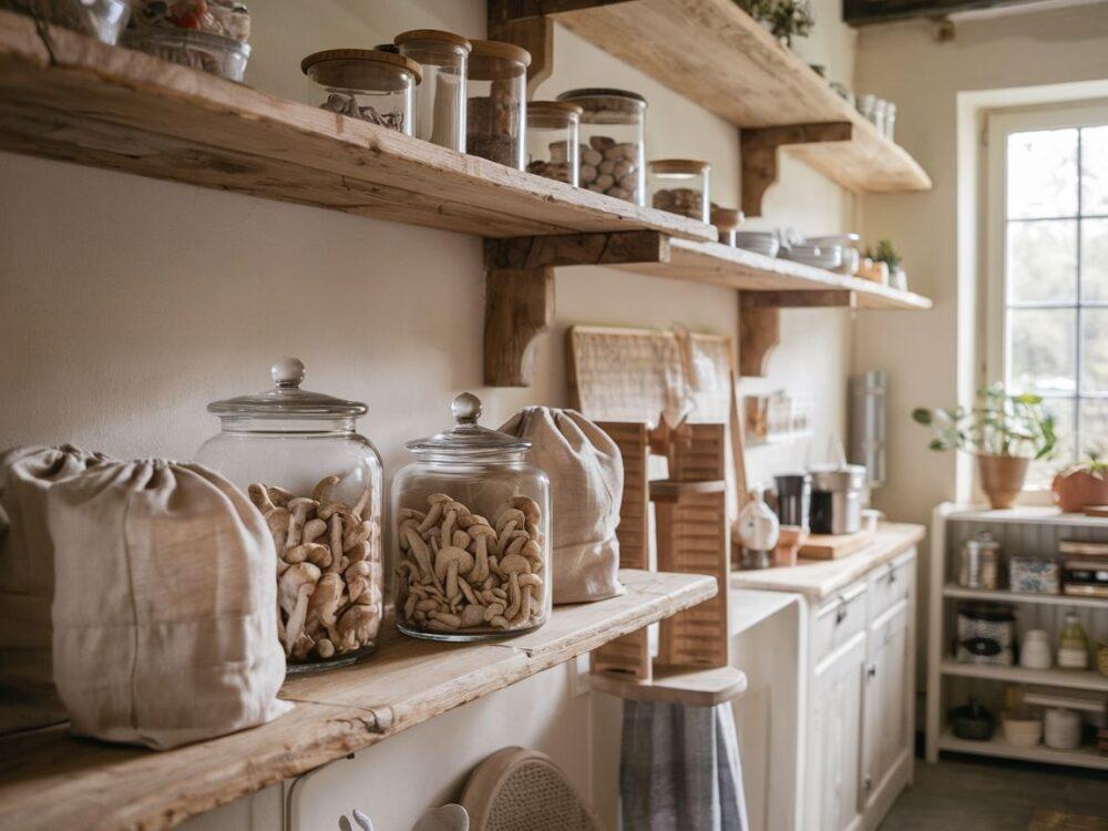 suszone grzyby w słoiku