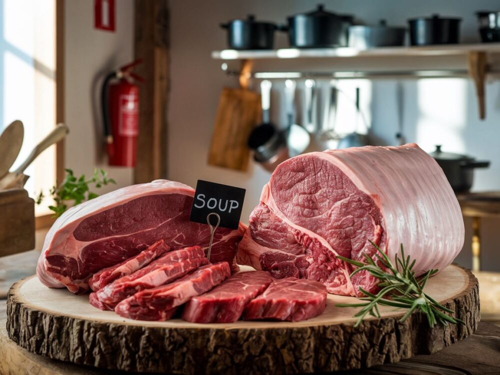 wybór mięsa wołowego na rosół
