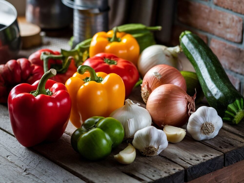 zucchini i cebula do leczo